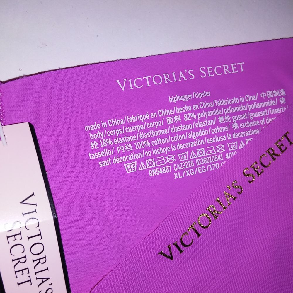 Victoria Secret PINK Panty XL Hiphugger Seamless No Show Pink‎ Solid Logo New - Picture 4 of 5